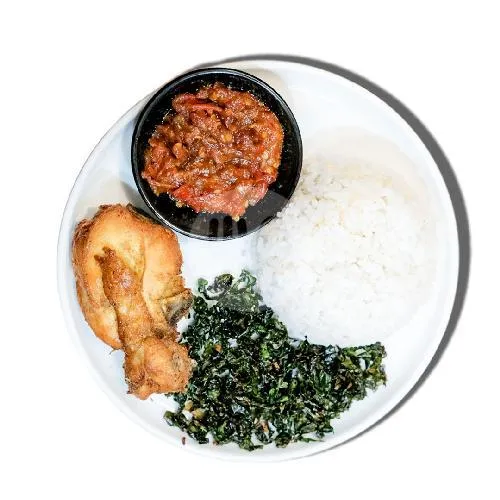 Nasi Kailan Ayam Goreng